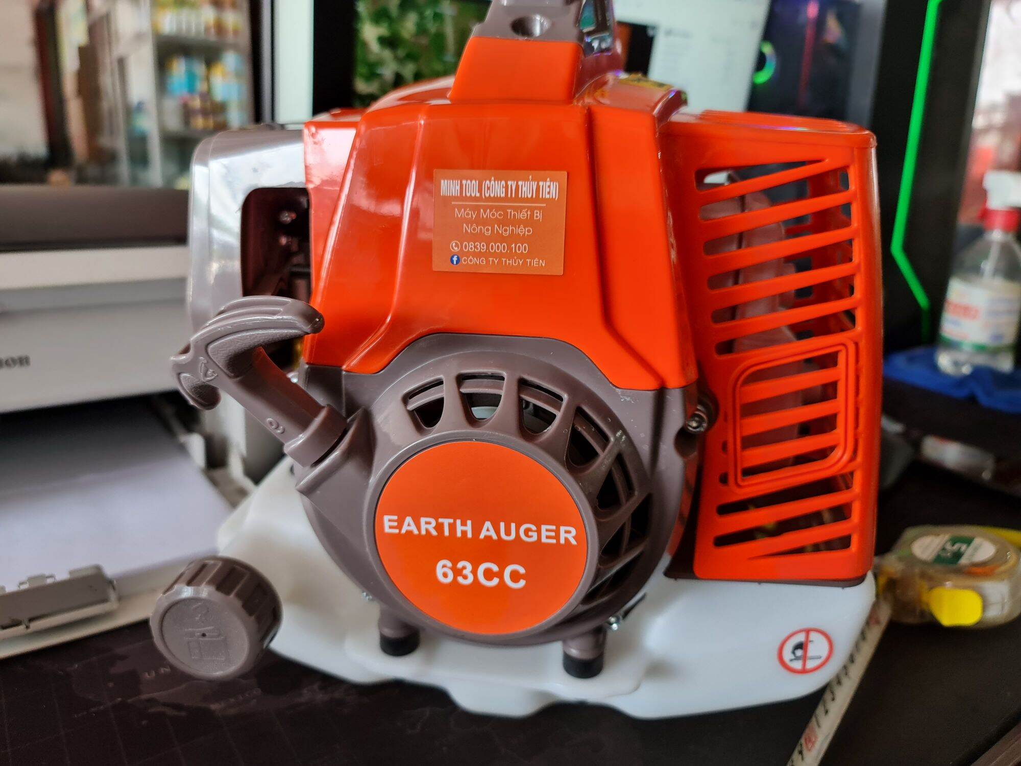 Đầu Máy 2 Thì 63cc công suất lớn. Động Cơ máy cắt cỏ pittong 48 li