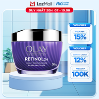 Kem Dưỡng Ban Đêm OLAY RETINOL24 Giúp Giữ Nét Tươi Trẻ Cho Da & Mờ Nếp Nhăn Hũ 50G