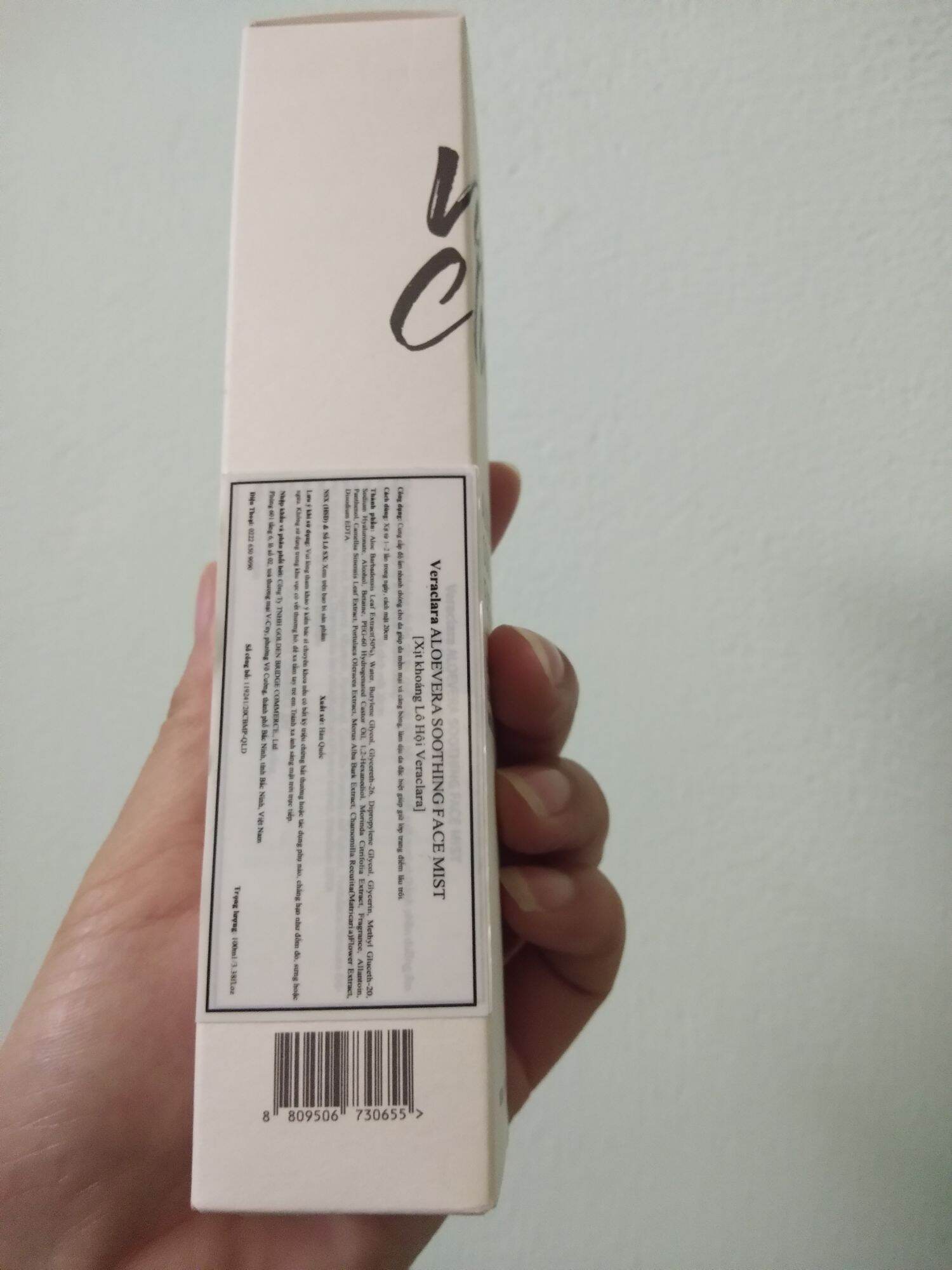 [HCM]Xịt Khoáng Vera Clara Hàn Quốc  Chai 100ml