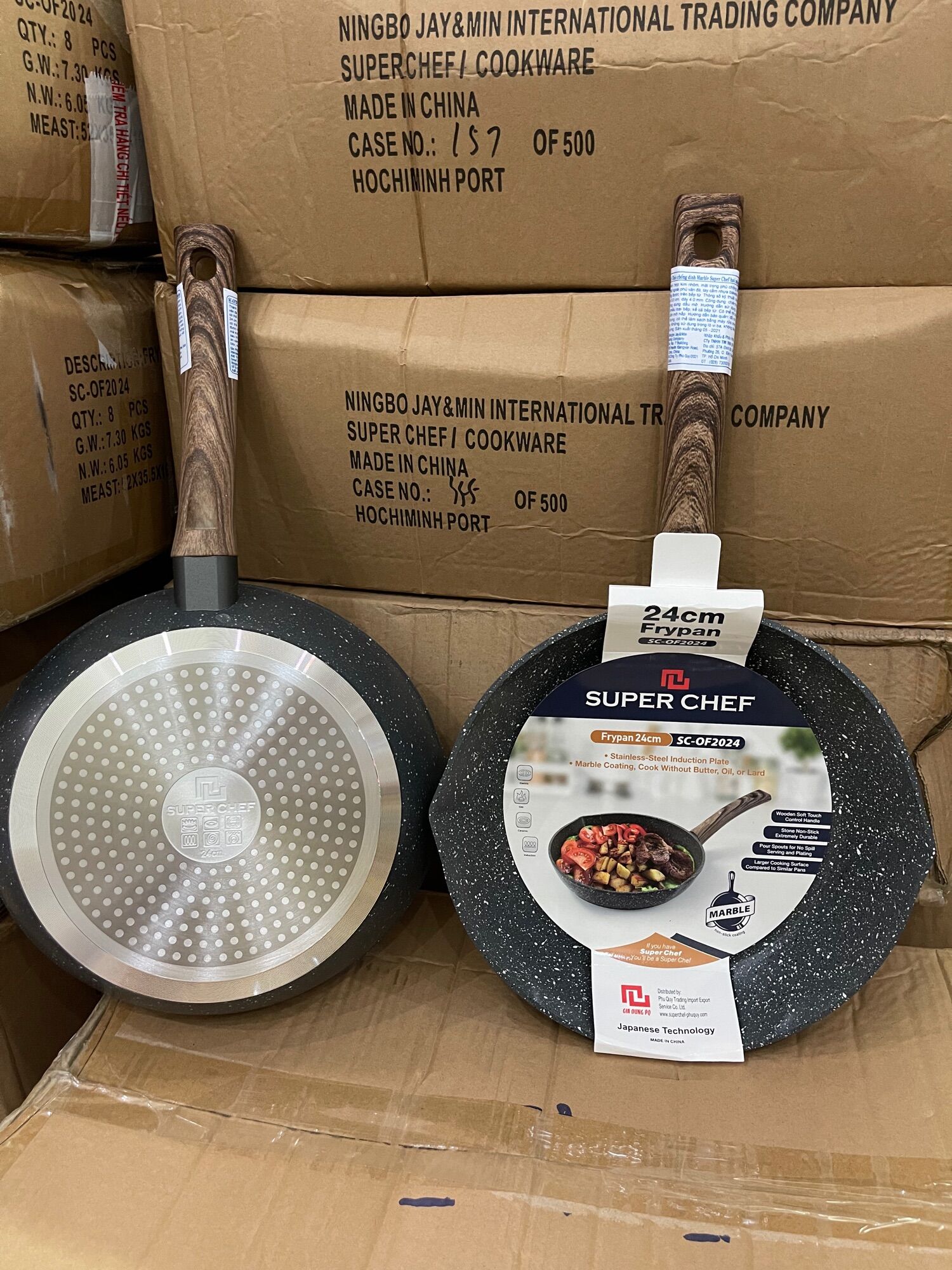 👍💁 CHẢO VÂN ĐÁ SUPER CHEF SIZE 24cm ĐÁY TỪ 👍