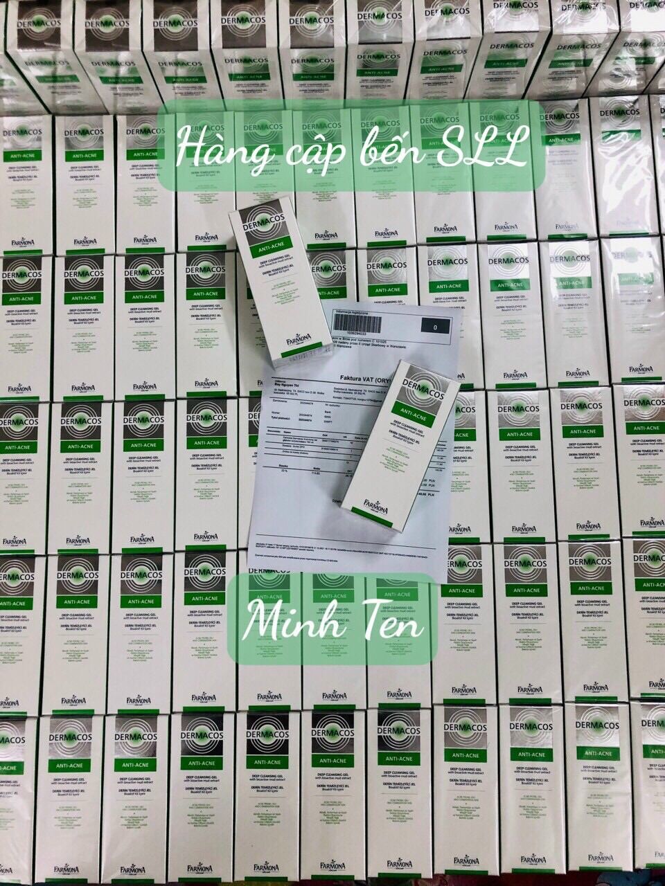 Sữa rửa mặt Dermacos cho da dầu, da mụn, da hỗn hợp