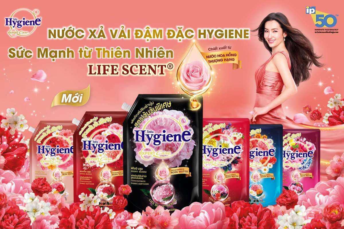 (TẶNG XẢ 20ml) Combo hai túi xả vải Hygiene Thái Lan chính hãng 1150ml