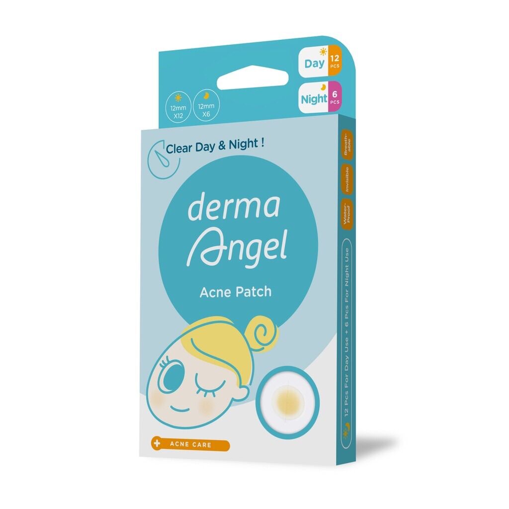 Miếng dán mụn derma angel dùng cho cả ngày
