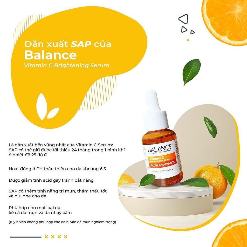 Serum Sáng Da, Mờ Thâm Balance Active Formula Vitamin C Brightening 30ml