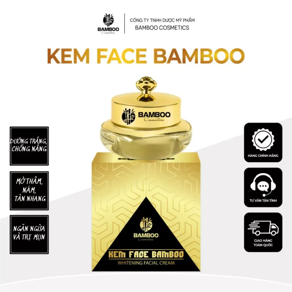 Kem Face Lụa Bamboo, trắng da-chống nắng, mờ thâm nám tàn nhang