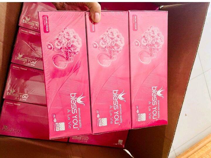 Lốc 3 Hộp Khăn  Hộp BLESS YOU ALAVIE 180 tờ