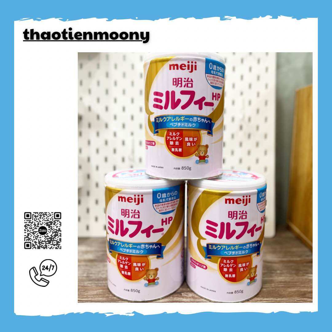 [CÓ QUE DÙNG THỬ - GIÁ TỐT] Sữa Meiji HP Lon 850g hàng Nội Địa Nhật - Cam Kết hàng chuẩn ( Date tháng 9/2024)