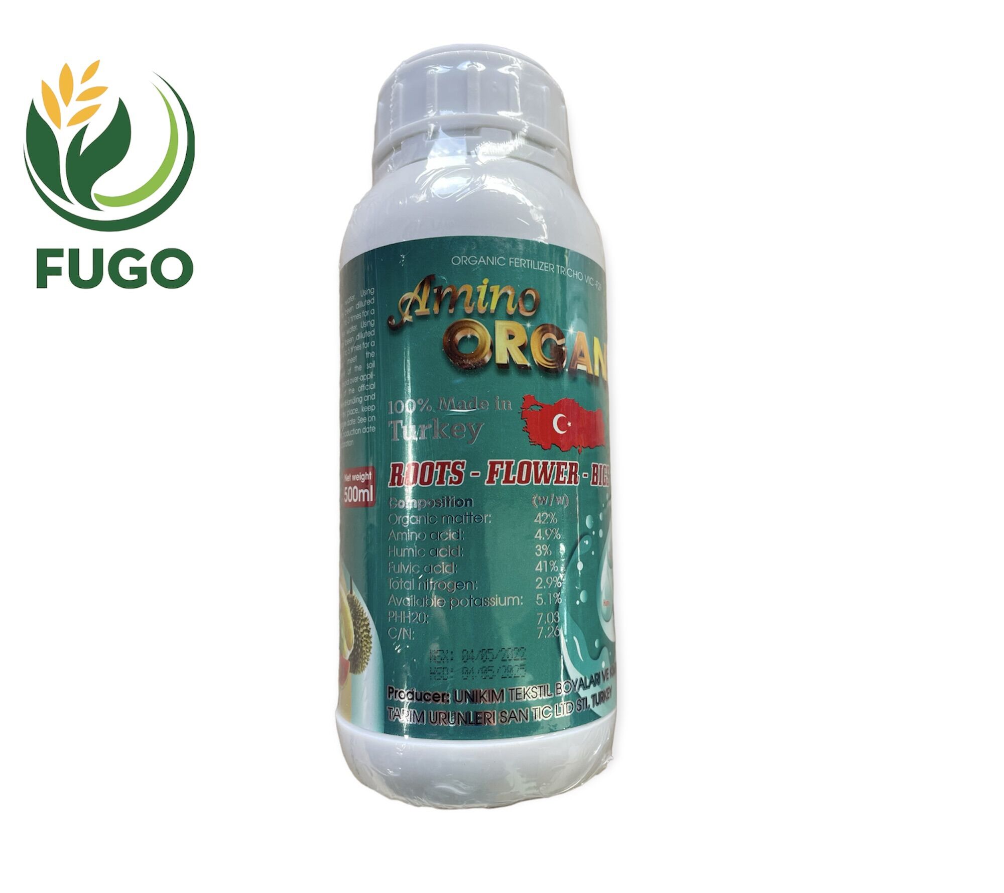 Amino Thổ Nhĩ Kỳ [FUGO]( Hữu cơ nước Thổ Nhĩ Kỳ)