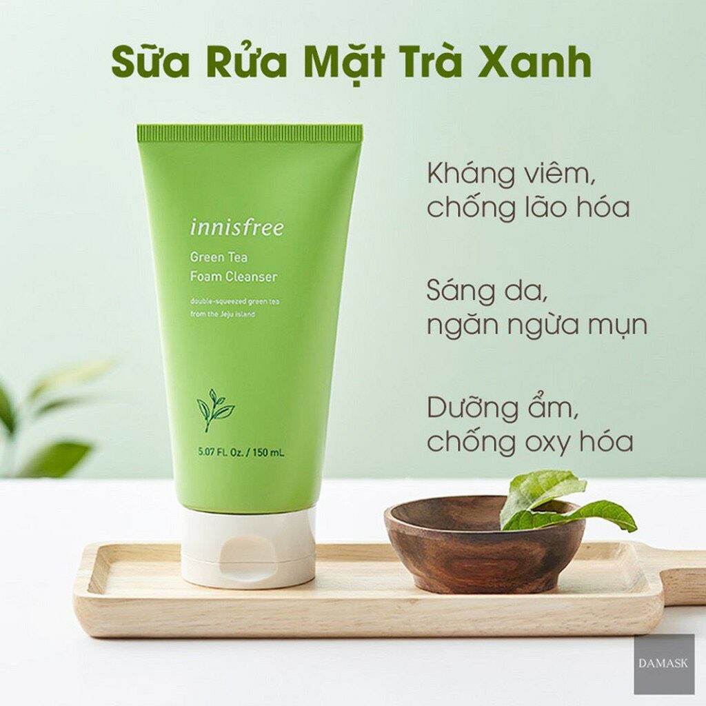 Sửa rửa mặt innisfree trà xanh 150ml