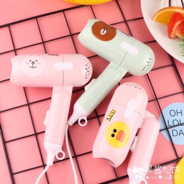 Máy sáy tóc mini gấp gọn cute
