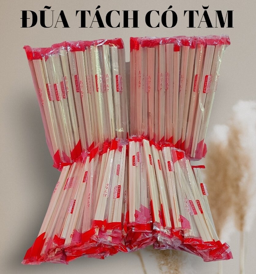 1 bịch Đũa gỗ tách kèm tăm dùng 1 lần