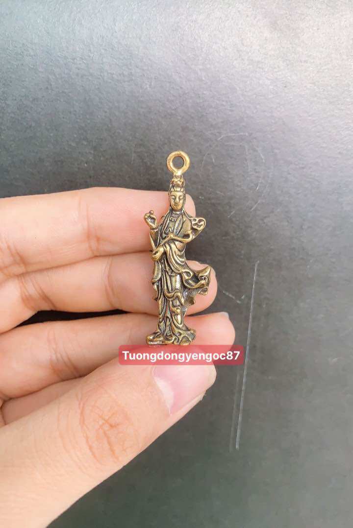 Tượng đồng phật bà quan âm mini