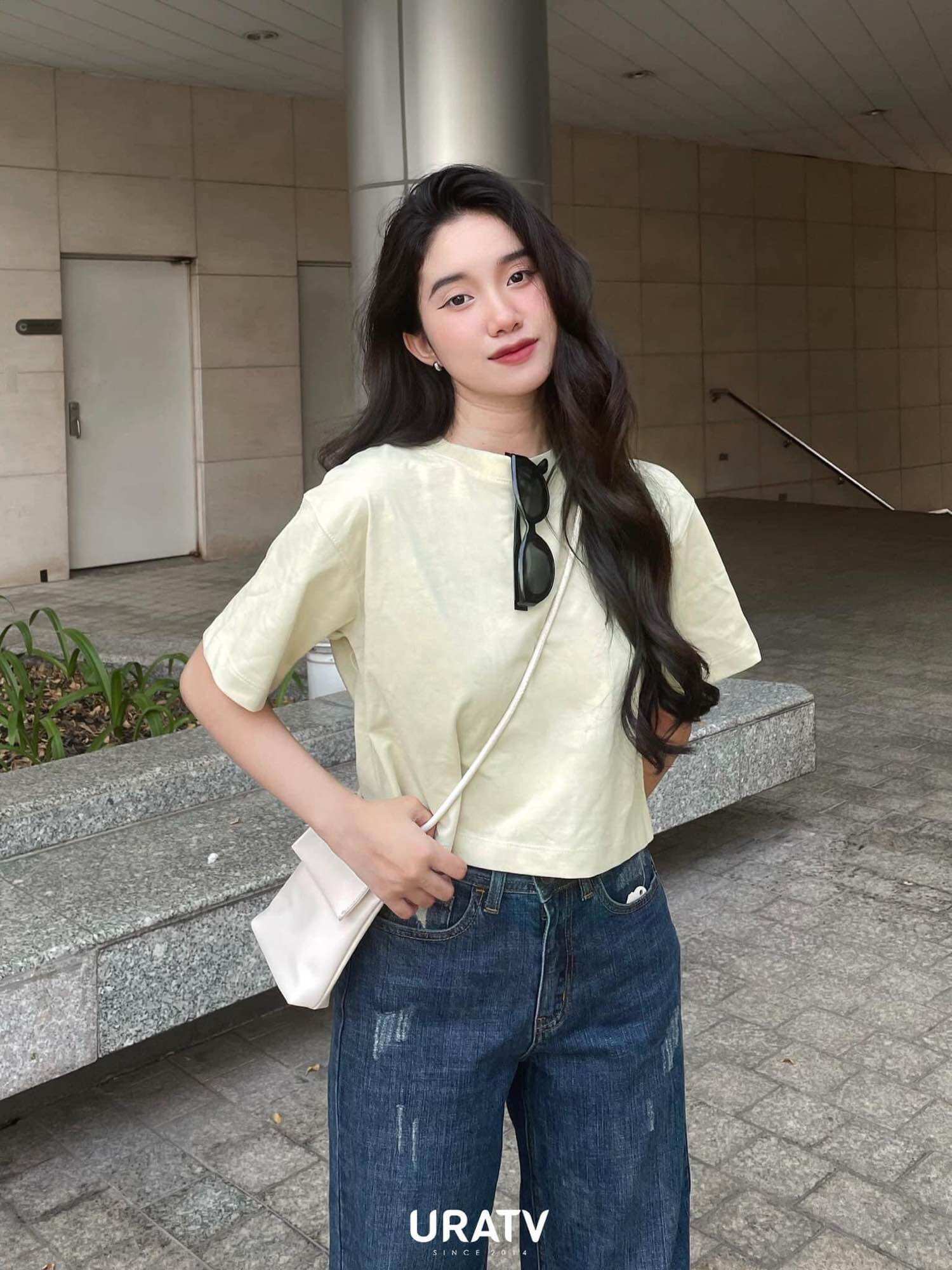 [CÓ SẴN-ẢNH THẬT] Áo Crop trơn tay ngắn