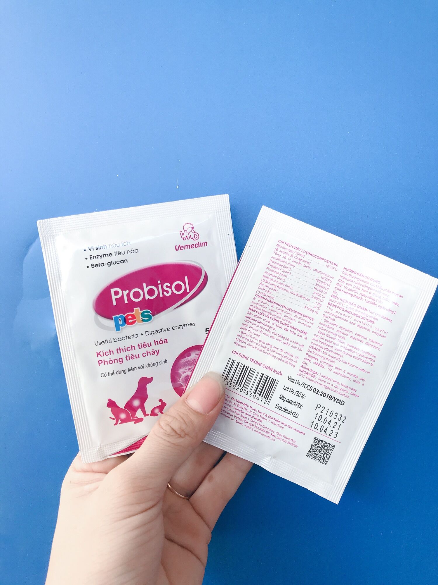 Combo 10 gói men tiêu hoá cho chó mèo Probisol
