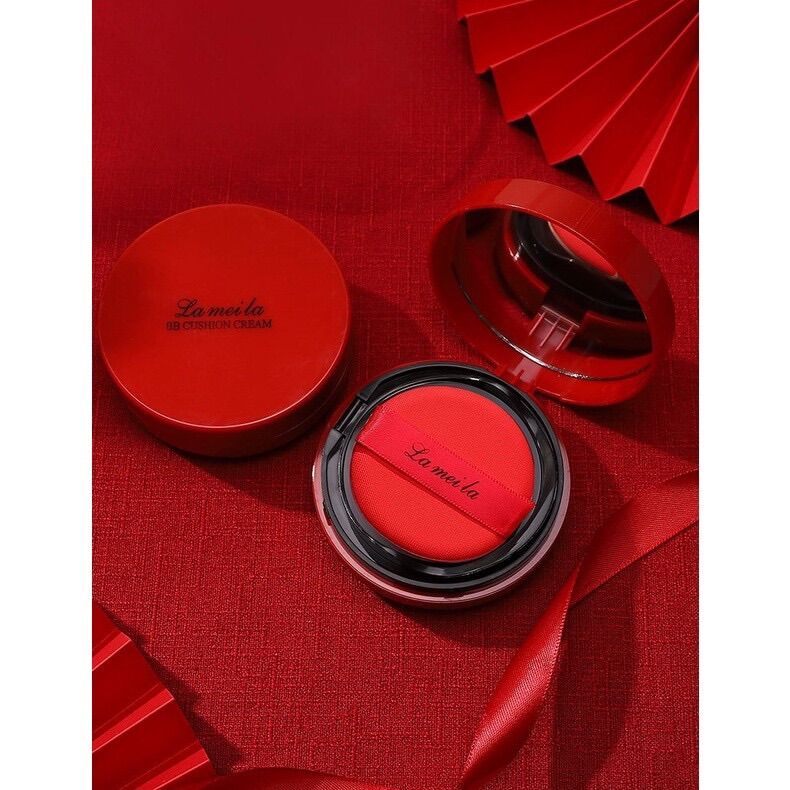 Phấn nước Cushion makeup LAMEILA ĐỎ sang trọng mỏng mịn lâu trôi nội địa Trung