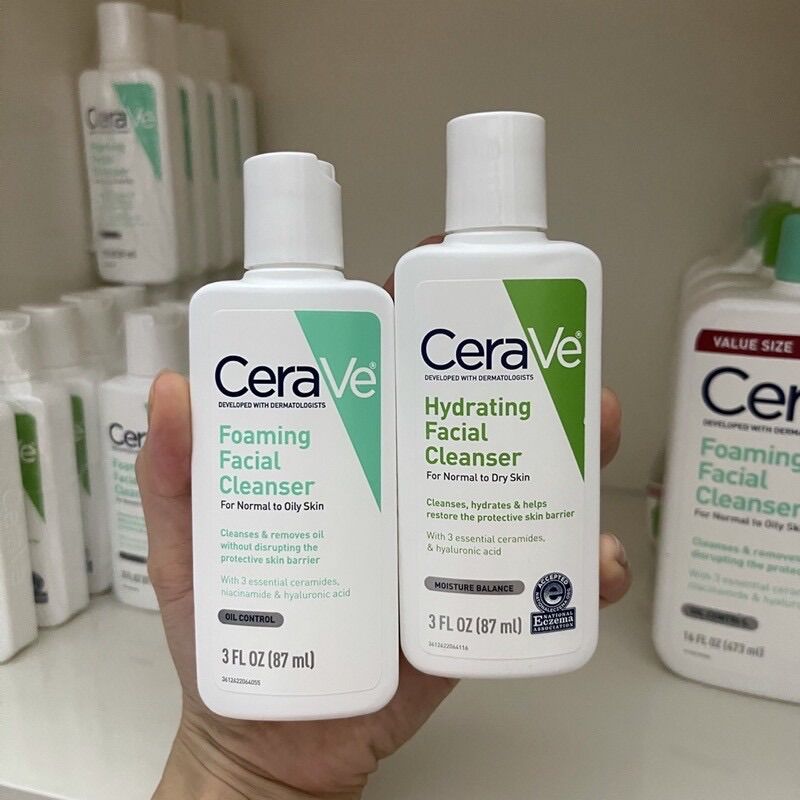 Sữa rửa mặt Cẻave cực kì an toàn và dịu nhẹ