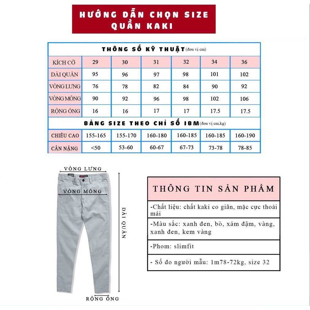 Quần kaki Pierre Cardin