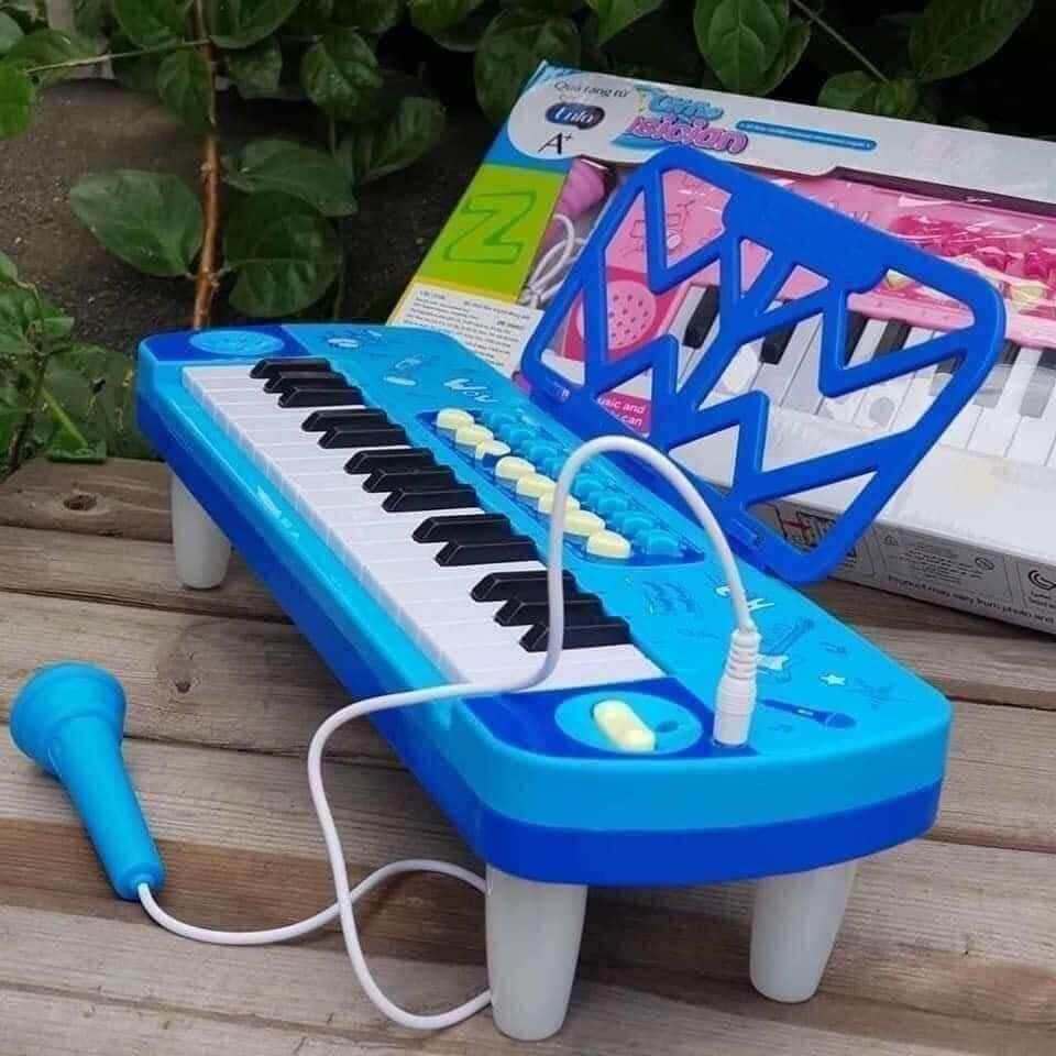 Đàn điện tử kèm mic cho bé tặng kèm pin AA