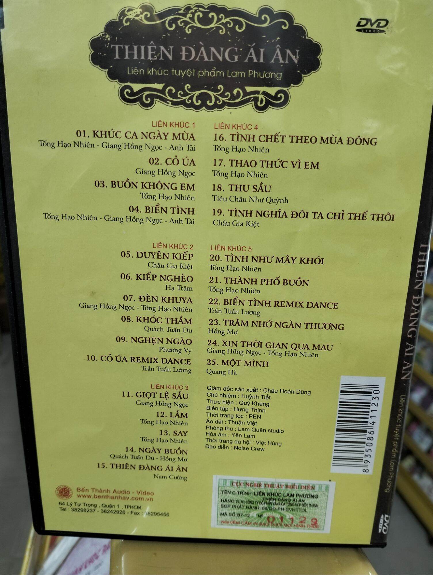 DVD Thiên đàng ái ân - tuyệt phẩm Lam Phương