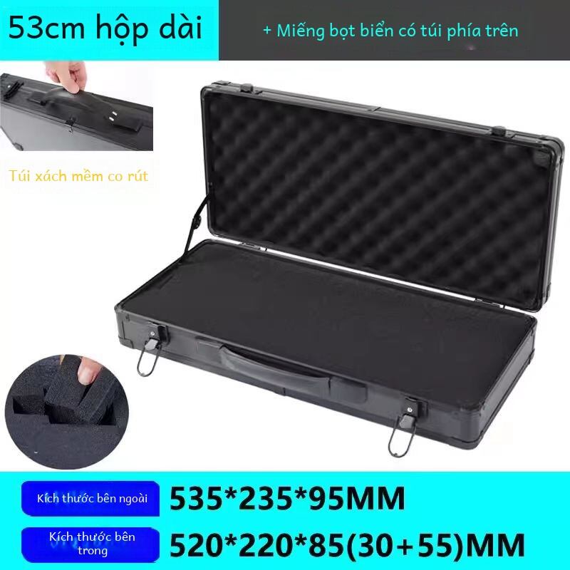 Hợp kim nhôm di động hộp đựng dụng cụ cấp công nghiệp nhạc cụ thiết bị hộp an toàn đa năng sử dụng tại nhà lớn vừa kích thước nhỏ