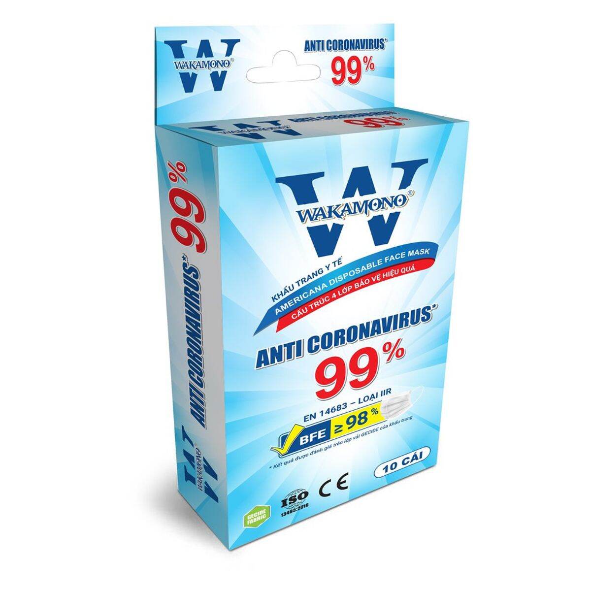 ( HỘP 10 CÁI) KHẨU TRANG WAKAMONO