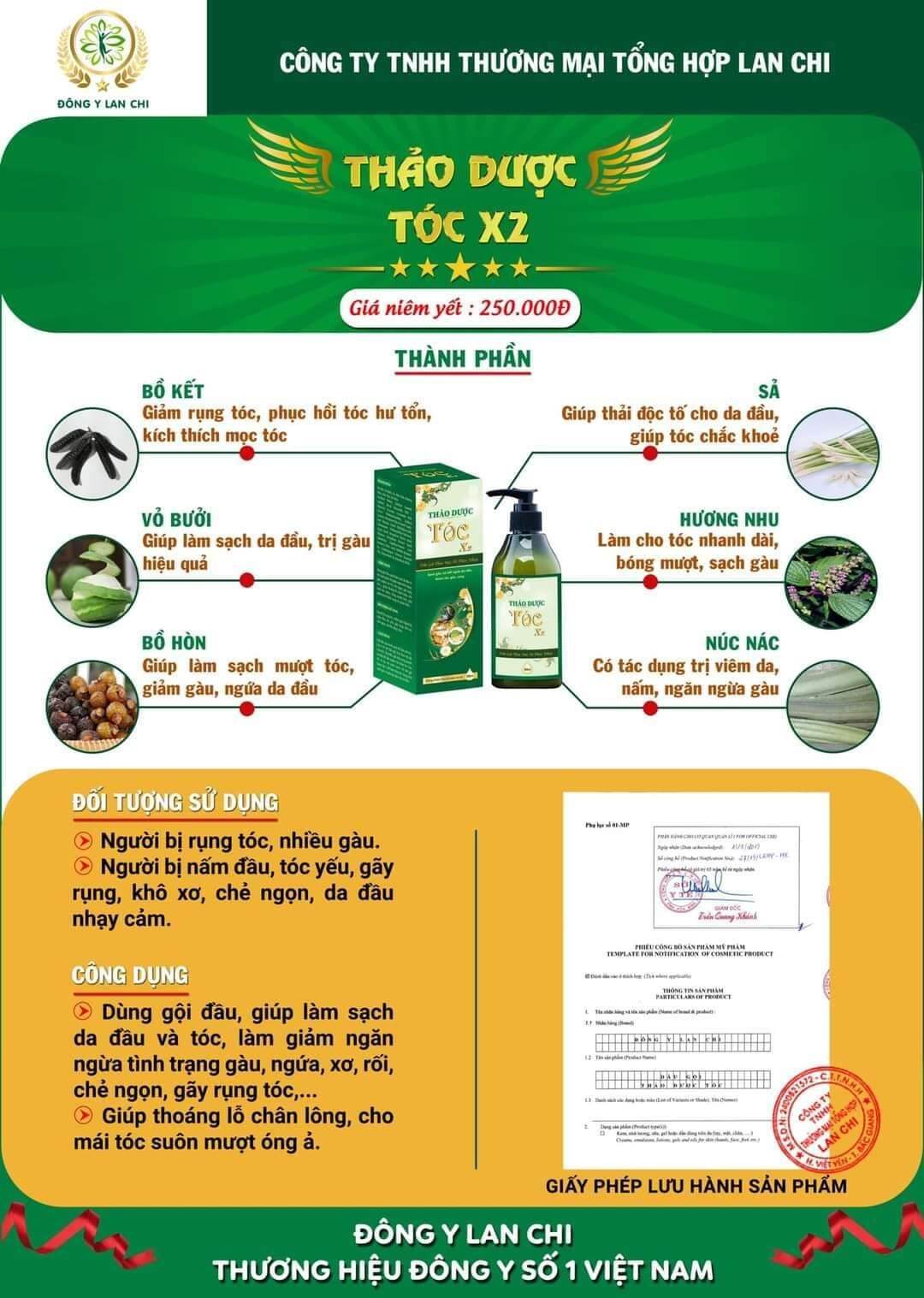 THẢO DƯỢC TÓC X2, Thiên Nhiên, Hết Ngứa, Hết Gàu, Nhanh Mọc Tóc