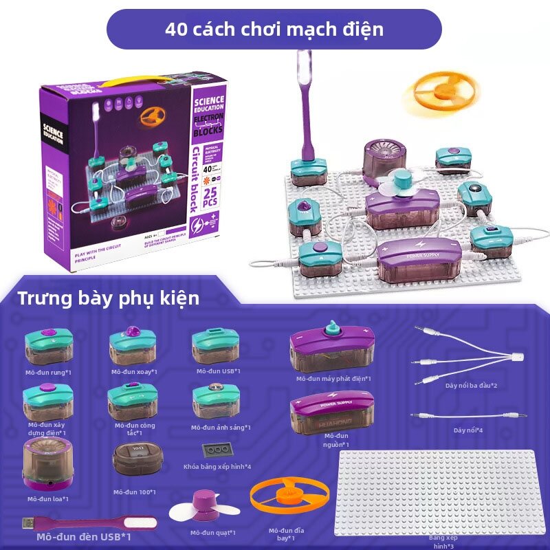 JIUJIUQI | Bộ Kit Thí Nghiệm Mạch Điện Khoa Học