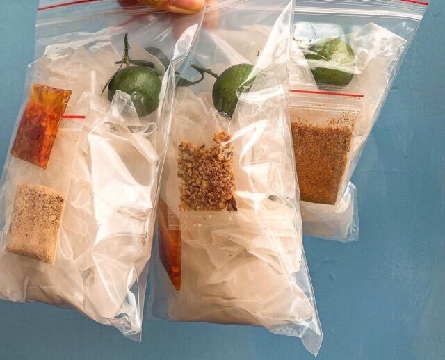 Bánh tráng sate muối tắc