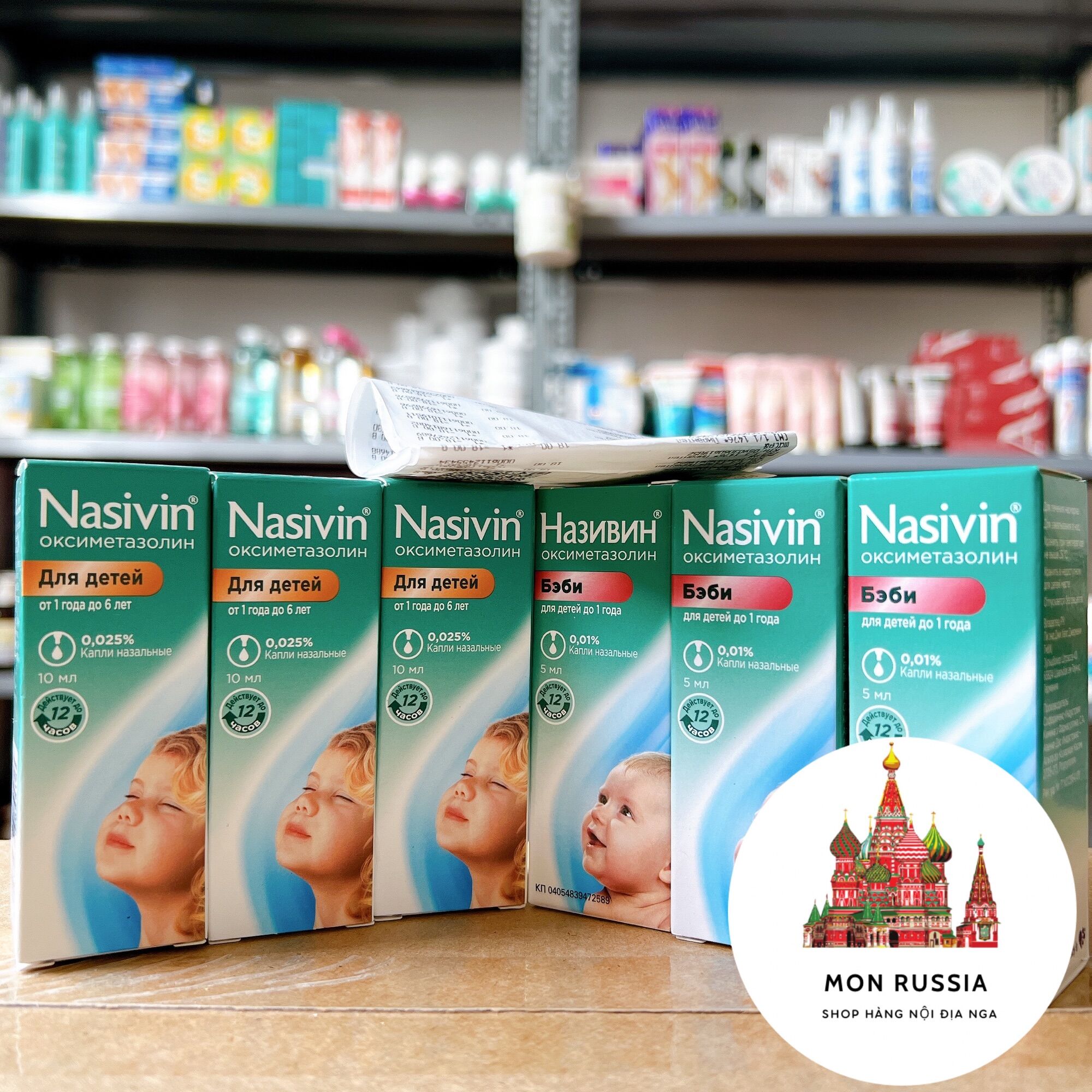 Nhỏ mũi Nasivin Nga cho bé