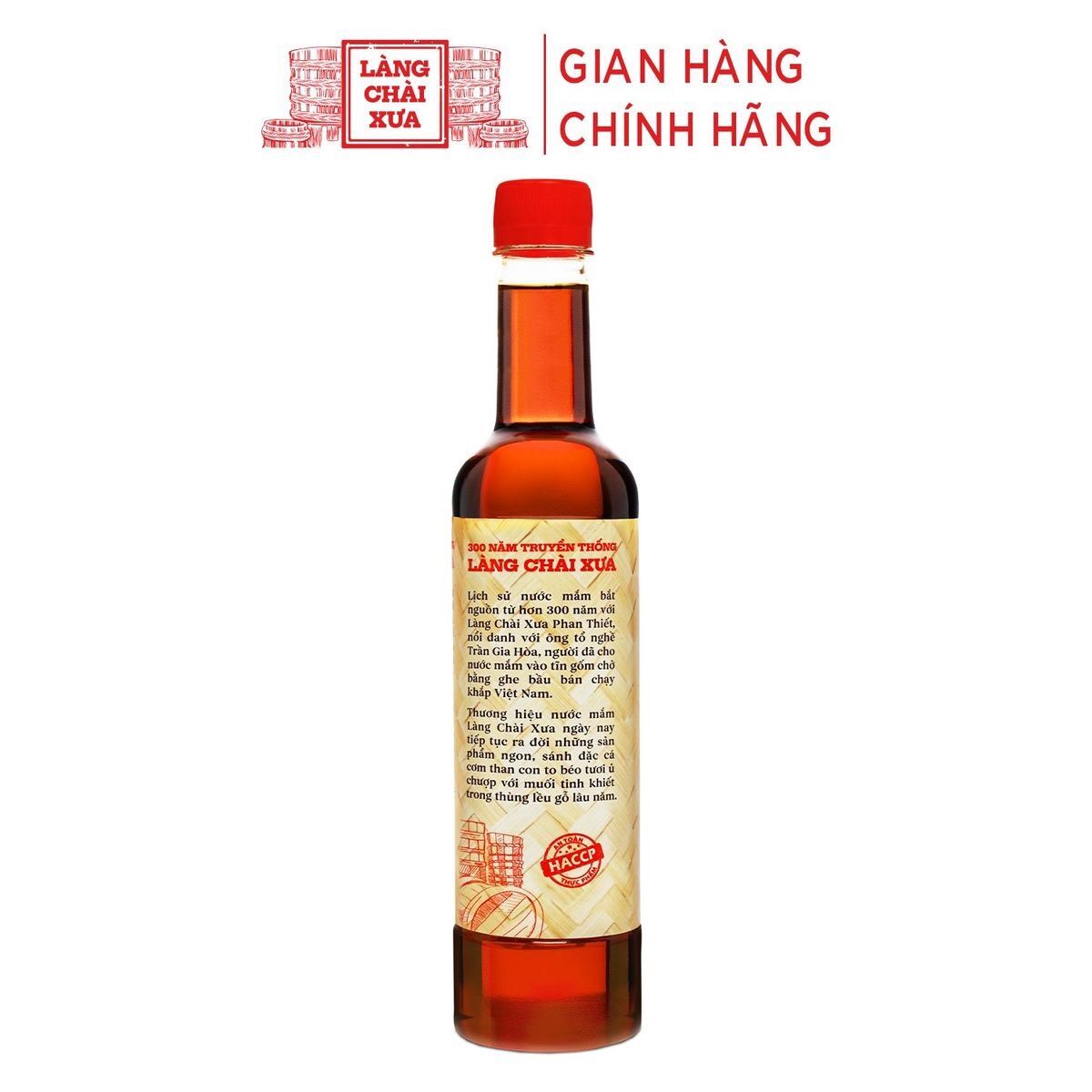 [THÙNG 6 CHAI] NƯỚC MẮM NHỈ CÁ CƠM THAN 525ML - LÀNG CHÀI XƯA