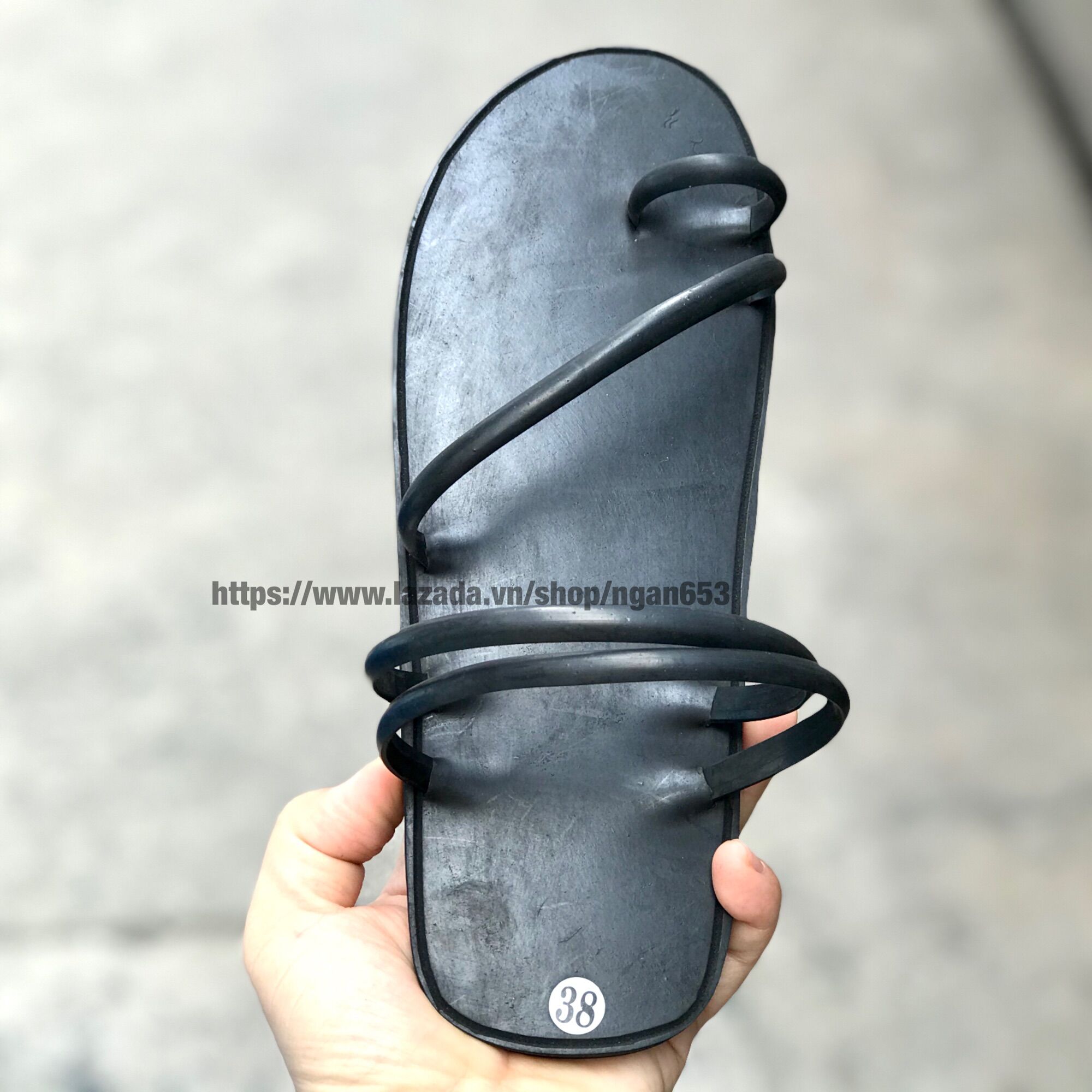 Dép cao su bác hồ nữ- mẫu 1 quai chéo xỏ ngón