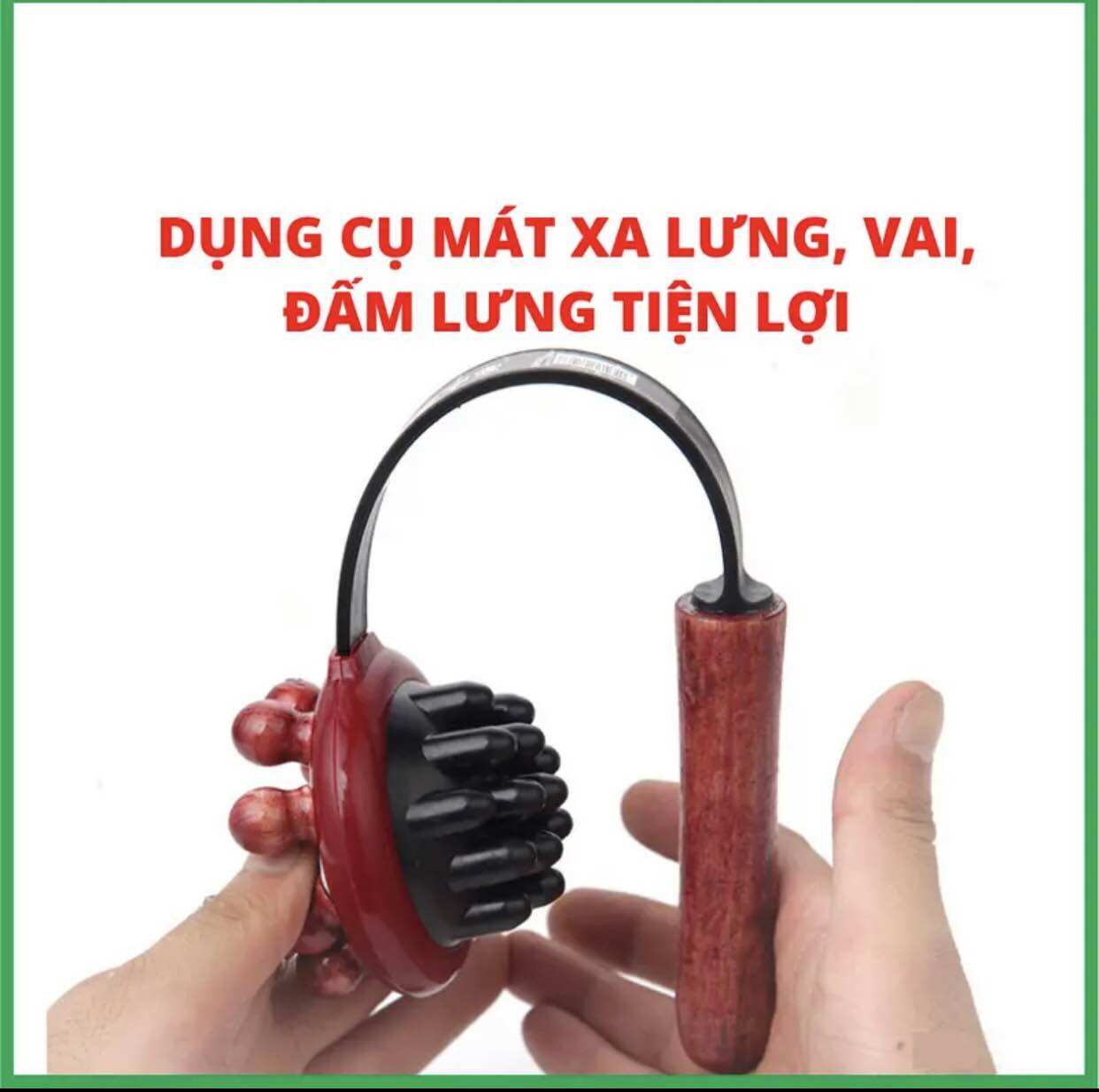Dụng cụ masage lưng, vai, gậy đấm lưng cao cấp 2 mặt