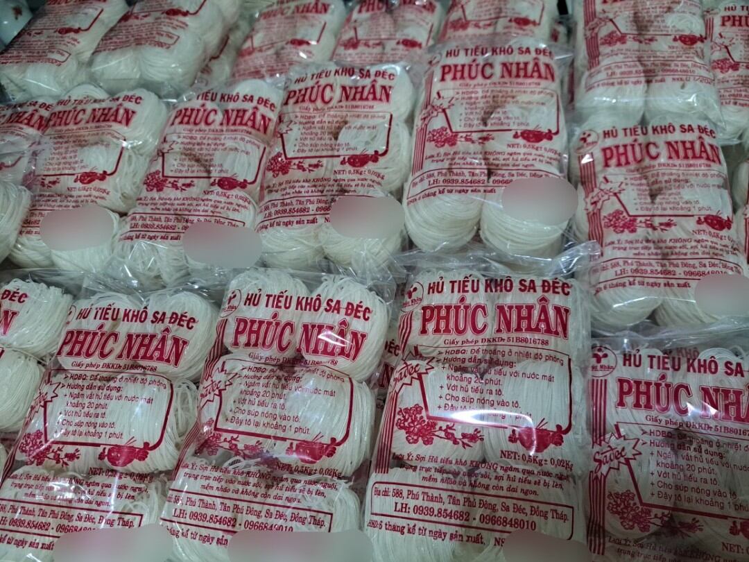 [500gram]  Hủ Tiếu Vắt (Cuộn) Khô / Sa Đéc - Đồng Tháp