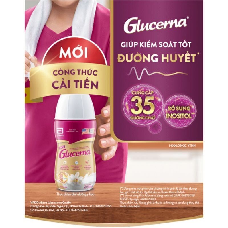 [Date 1/2024] Lốc 6 chai sữa nước Glucerna cho người tiểu đường