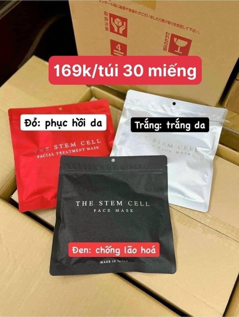 Mặt nạ tế bào gốc nhật bản - the stem cell face mask hộp 30 miếng