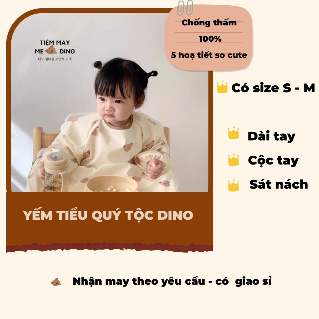 Yếm ăn dặm tiểu quý tộc có giác hút chân không