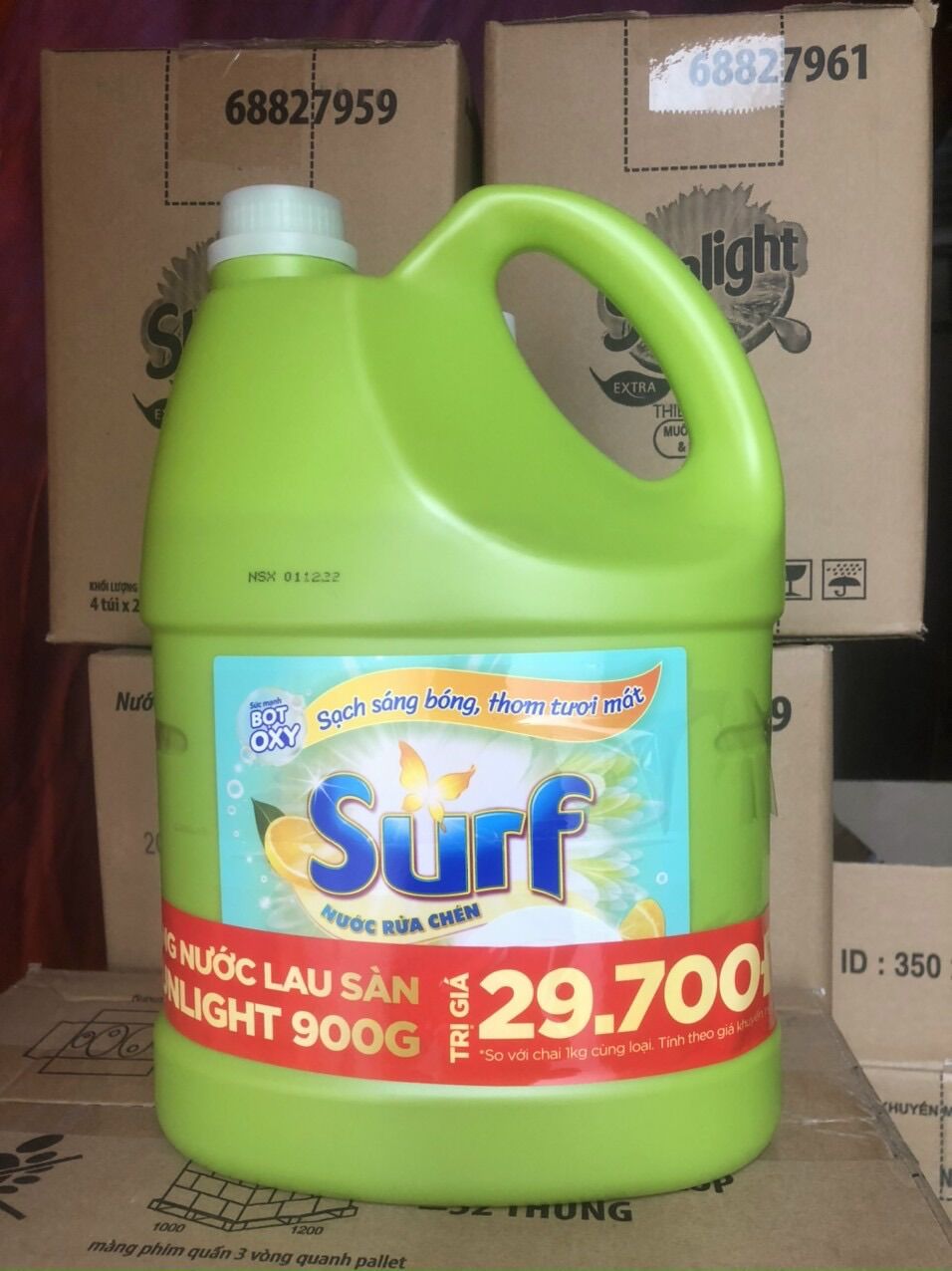Nước Rửa Chén Surf Chanh Xả / tắc 3.8Kg