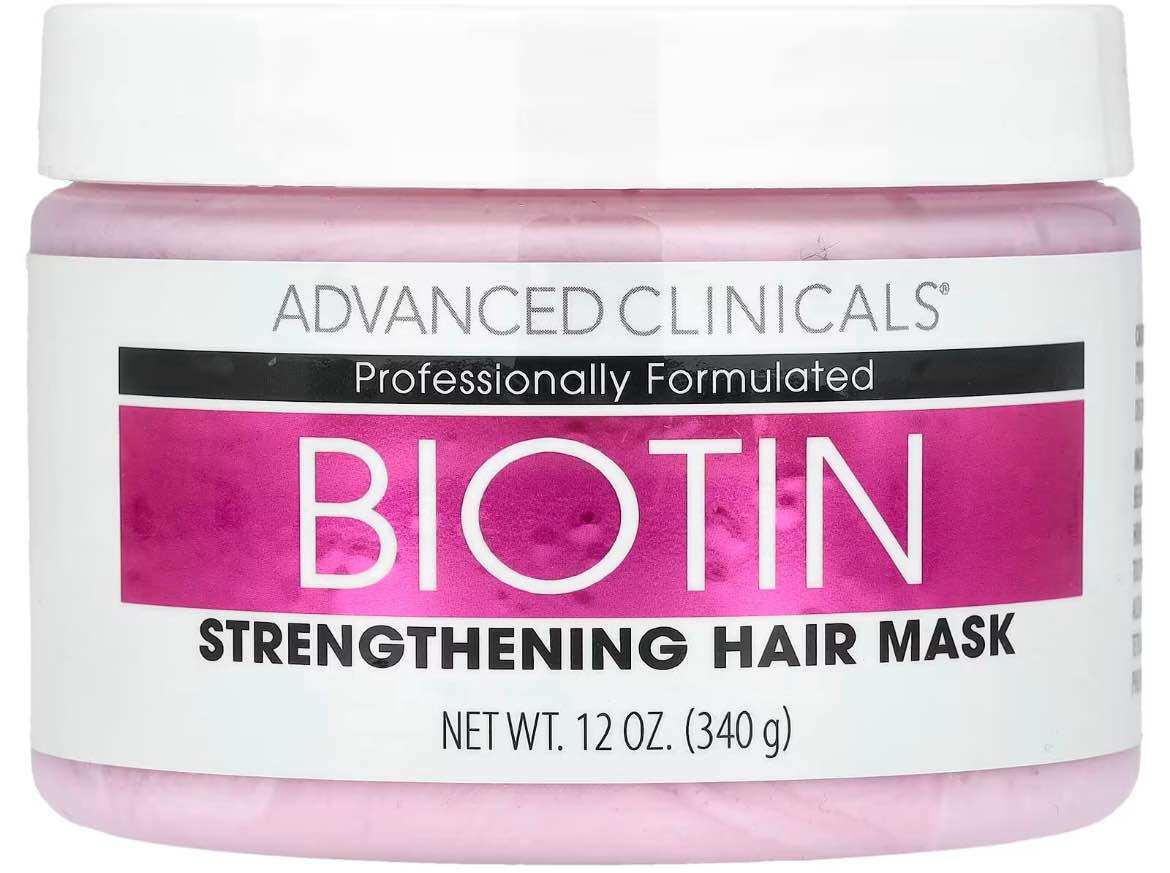 [Usa] Biotin, Strengthening Hair Mask, 12 Fl oz (340 ml) Advanced Clinicals