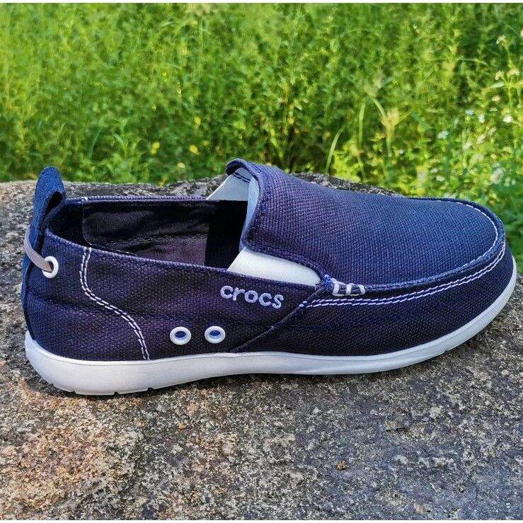 Giày vải Crocs walu chính hãng xuất xịn , c.roc.s shoes giầy thời trang Nam cross, giầy xuất khẩu
