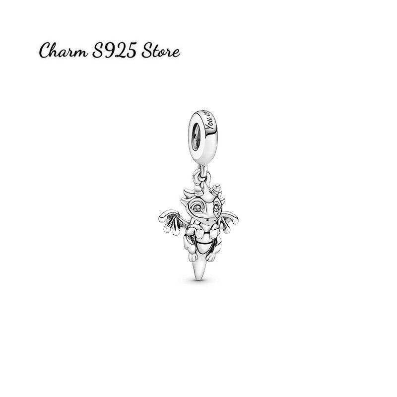 CHARM PAN ALE TREO KHỦNG LONG BẠC S925 CAO CẤP