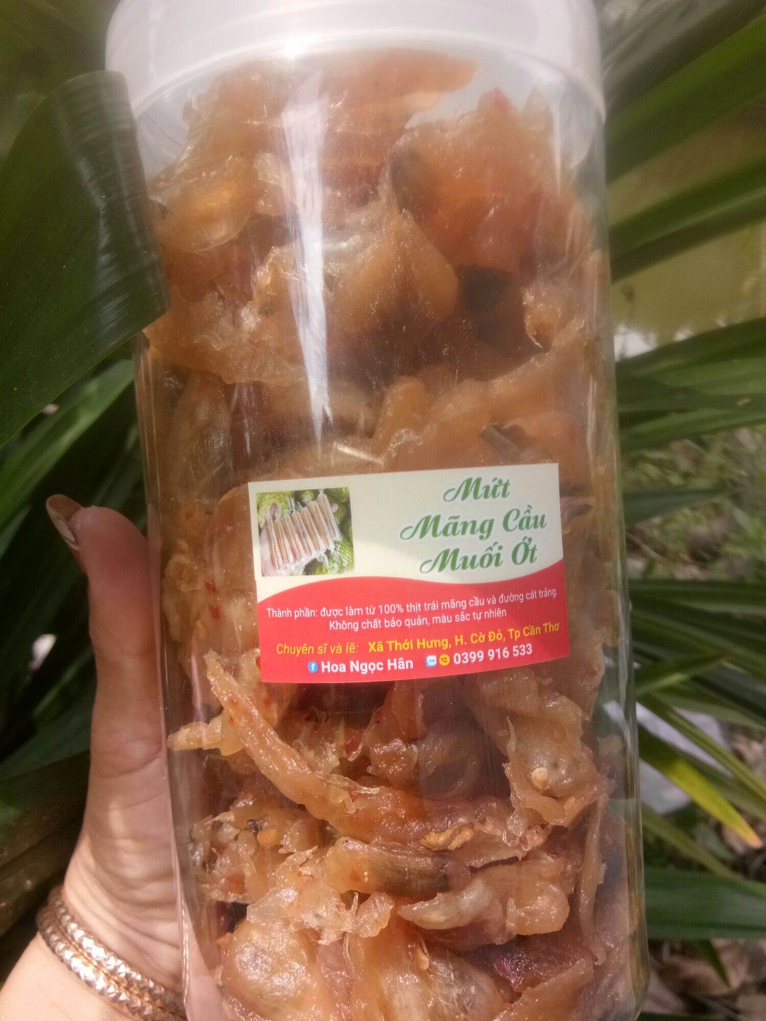 Mút Mãng Cầu Muối Ớt - 500gr/ hủ (Pet)