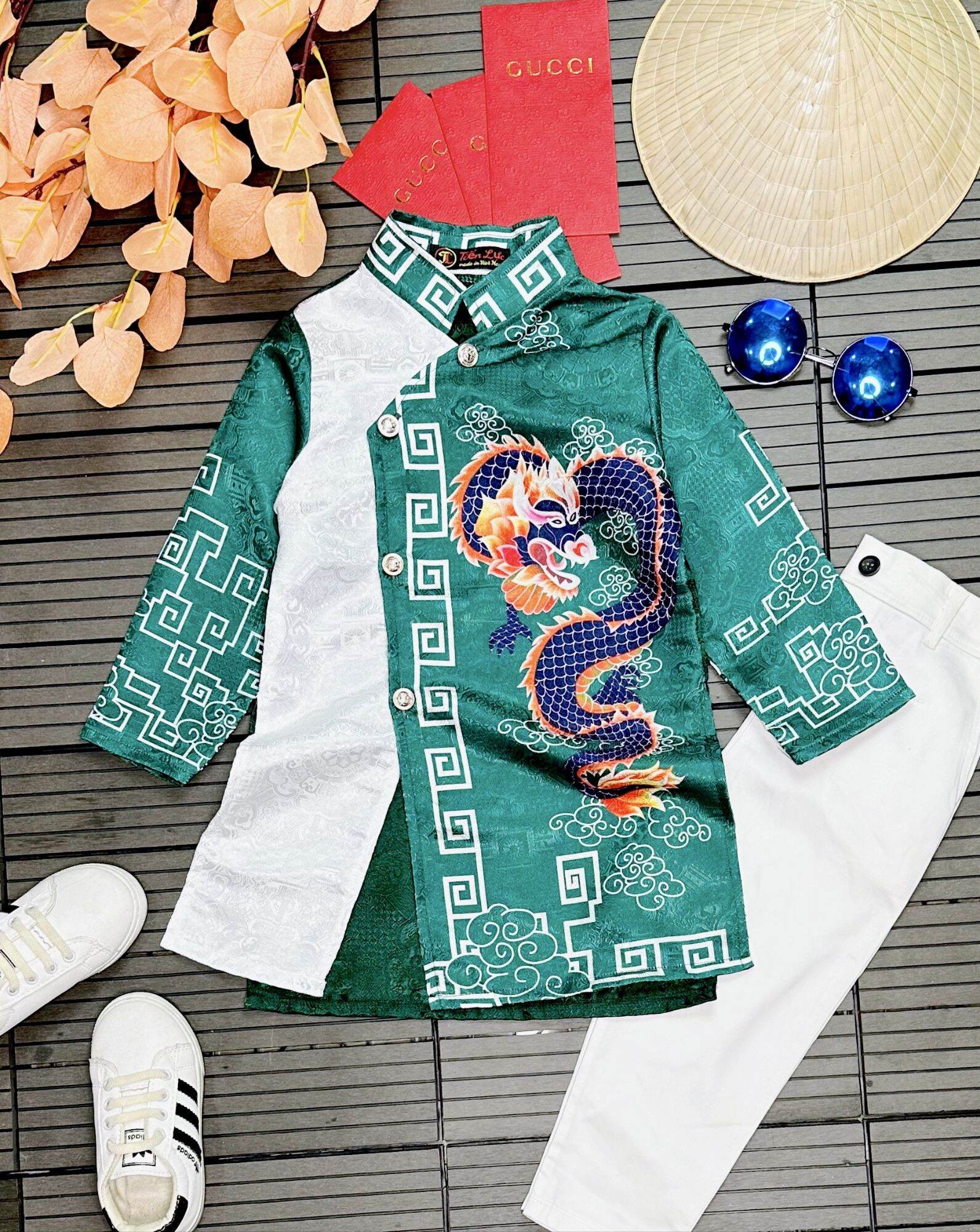 Áo Dài Cách Tân Gấm Thượng Hải