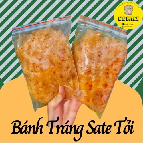 Bánh tráng sate tỏi, bịch zip