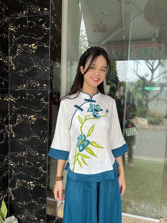 ĐỒ LAM ĐI CHÙA MẪU NỮ SẪM VÁY LỤA PHÁP LOẠI 1