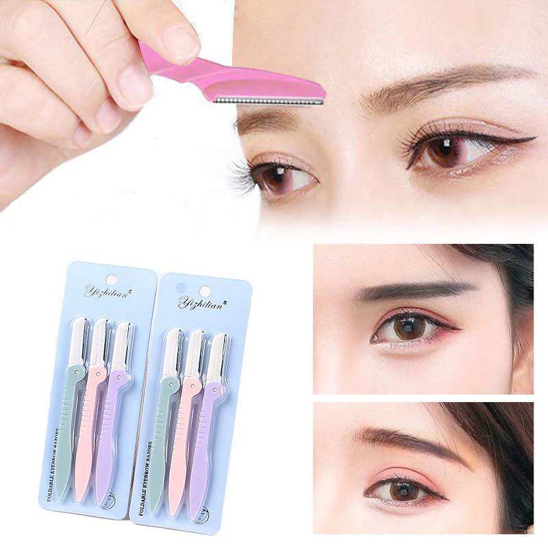 Set 3 dao cạo lông mày - Dụng cụ tỉa lông mày