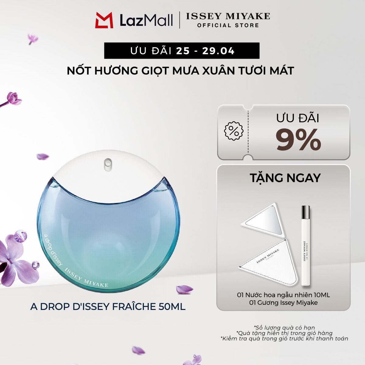 Nước hoa nữ Issey Miyake A Drop D'Issey Eau De Parfum Fraiche 50ml