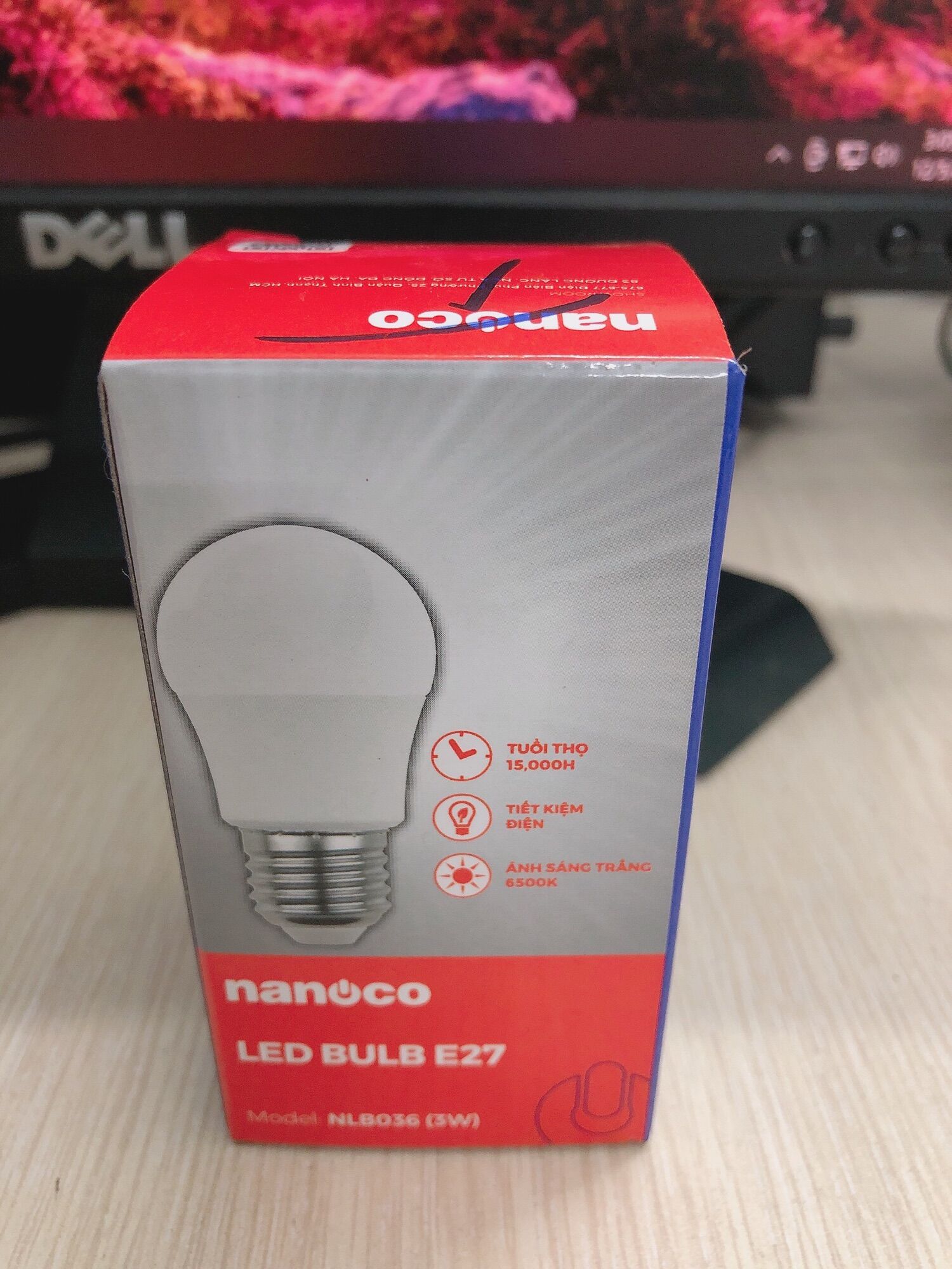 [HCM]bóng led BULB 3w nanoco màu trắng