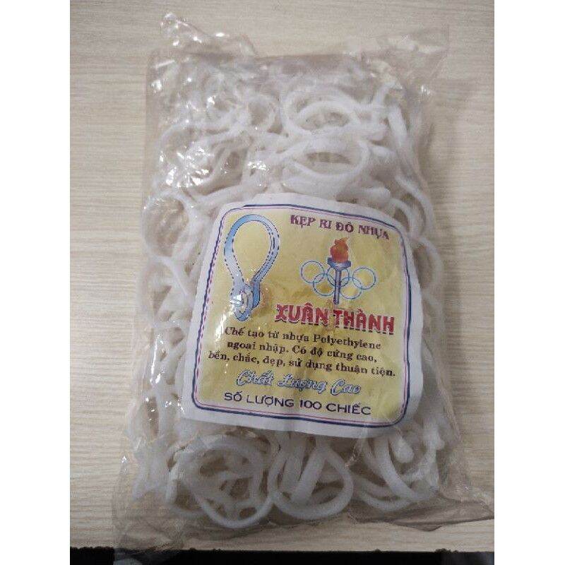 Bịch 100 móc nhựa treo rèm - móc ri đô, móc li đô