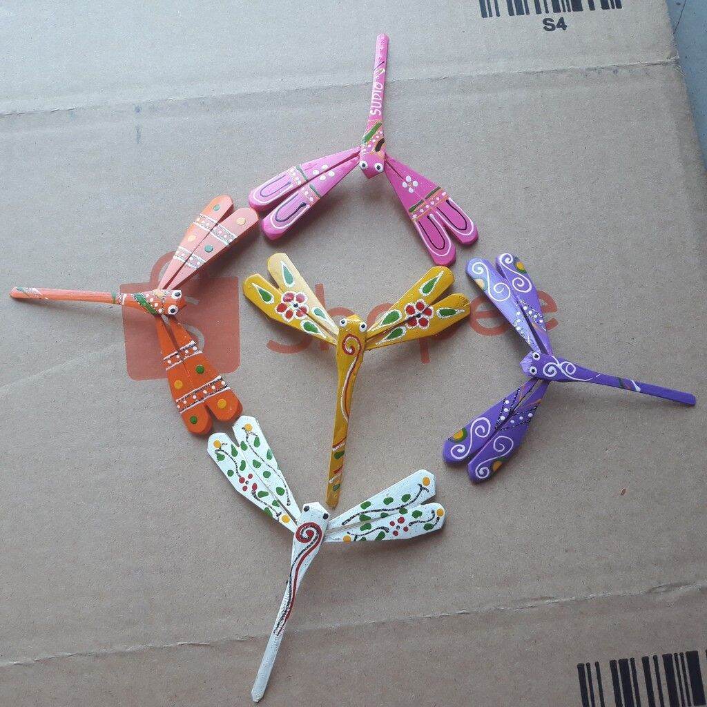 Chuồn Chuồn Tre Trang Trí 10 Màu – 7cm / 12cm / 15cm – Chuồn Chuồn Tre Handmade – Đồ Trang Trí Tường, Quà Tặng, Trang Trí Nhà Cửa