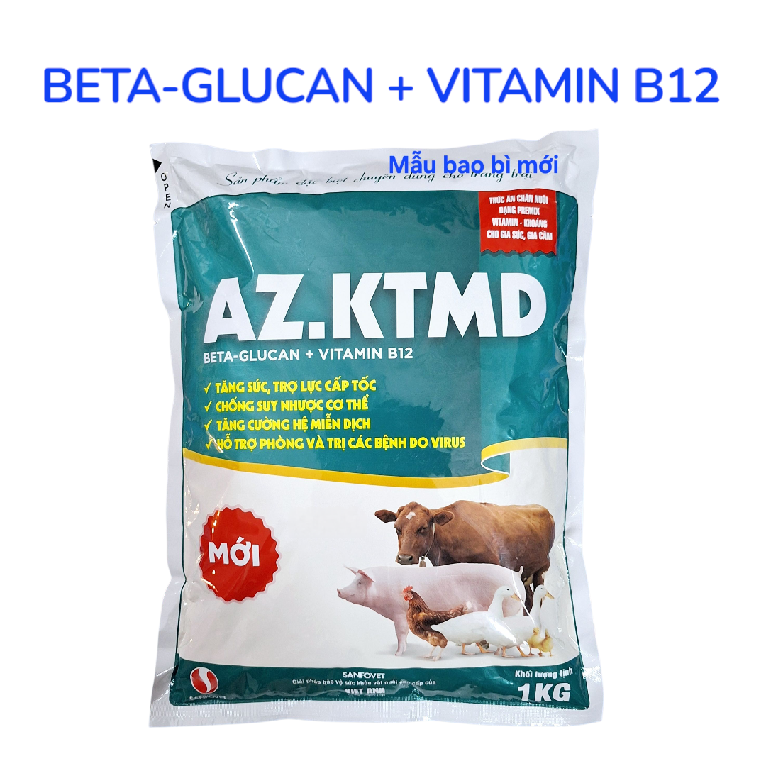 Betaglucan 1kg tăng sức, trợ lực cấp tốc, chống suy nhược cơ thể cho vật nuôi